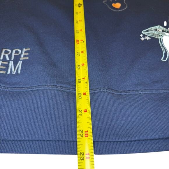 Spiritual Gangster Mystical Forever Crewneck Sweatshirt Medium Navy Blue - Picture 4 of 5